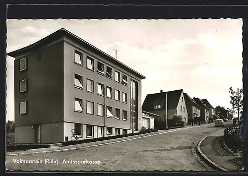 AK Volmarstein (Ruhr), Strassenpartie an der Amtssparkasse