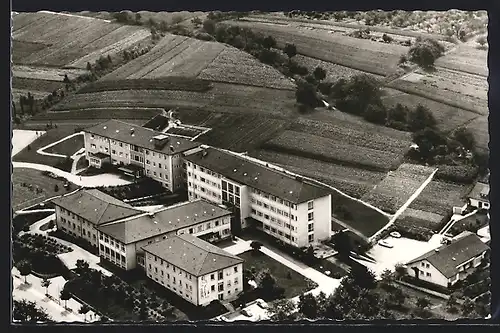 AK Offenburg /Bd., Fliegeraufnahme vom St. Josefskrankenhaus