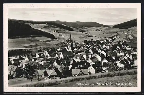AK Vöhrenbach, Ortsansicht im Tallauf