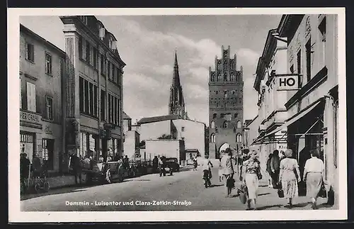 AK Demmin, Luisentor und Clara-Zetkin-Strasse