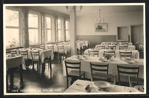 AK Goslar-Harz, Gasthaus Hessenkopf, Innenansicht