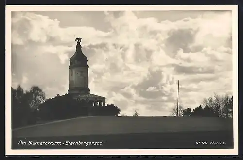 AK Starnberg, Bismarckturm am Starnbergersee