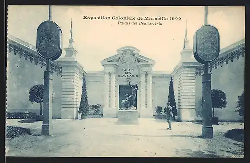 AK Marseille, Exposition coloniale 1922, Palais des Beaux-Arts