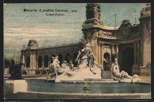 AK Marseille, Exposition coloniale 1922, Grand Palais