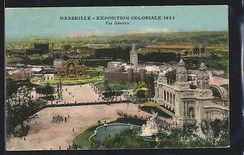 AK Marseille, Exposition coloniale 1922, Vue Générale