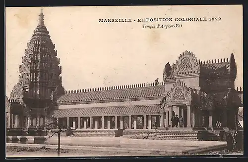 AK Marseille, Exposition coloniale 1922, Temple d`Angkor-Vat