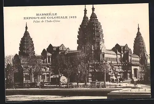 AK Marseille, Exposition coloniale 1922, Palais de l`Indo-Chine