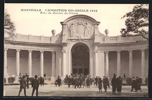 AK Marseille, Exposition coloniale 1922, Palais du Ministere des Colonies