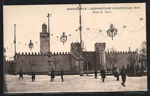 AK Marseille, Exposition coloniale 1922, Palais du Maroc