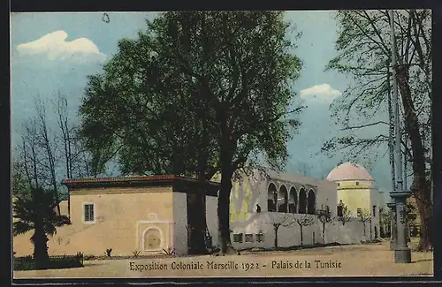 AK Marseille, Exposition coloniale 1922, Palais de la Tunisie