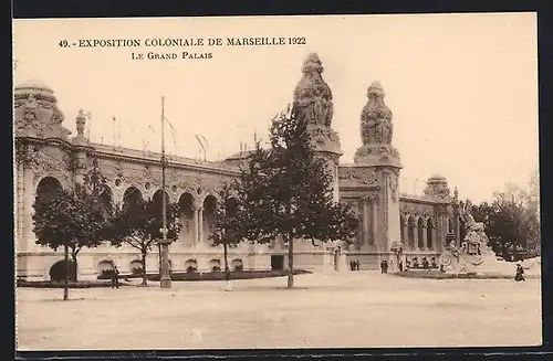 AK Marseille, Exposition coloniale 1922, Le Grand Palais