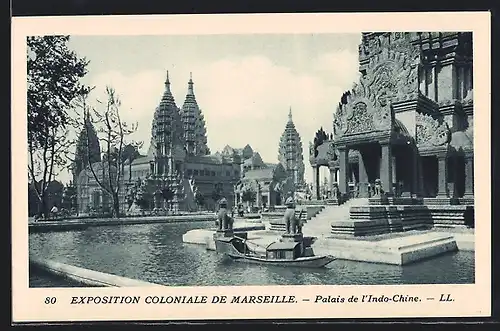 AK Marseille, Exposition coloniale 1922, Palais de l`Indo-Chine