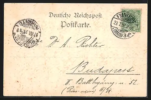 AK Frankfurt a. M., Strassenpartie Zeil