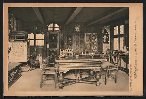 AK Nürnberg, Germanisches Museum, Wohnzimmer aus der Kremper Marsch