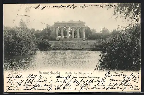 AK Braunschweig, Partie im Bürgerpark
