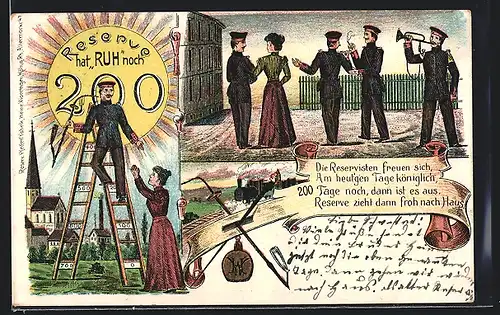 AK Soldaten in Feierlaune-Reserve hat Ruh noch 200 Tage