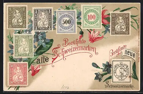 Lithographie Schweiz, berühmte Schweizermarken