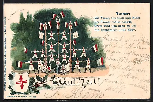 AK Gut Heil !-Turner bei einer Vorführung