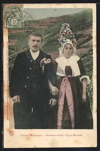 AK Nouveaux mariès, Types Massatois, Languedoc-Roussillon