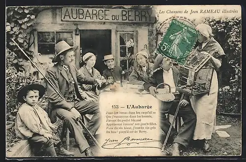 AK Berry, L`Aubarge, Les Chansons de Jean Rameau illustrées, Types du Centre