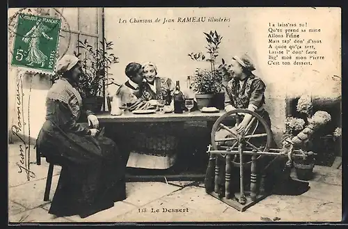 AK Centre, Les Chansons de Jean Rameau illustrées, Le Dessert