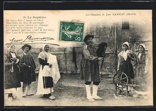 AK Centre, Les Chansons de Jean Rameau illustrées, Le Bapteme
