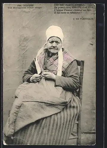 AK Vendèe, Une Mortagnaise, Pays de la Loire