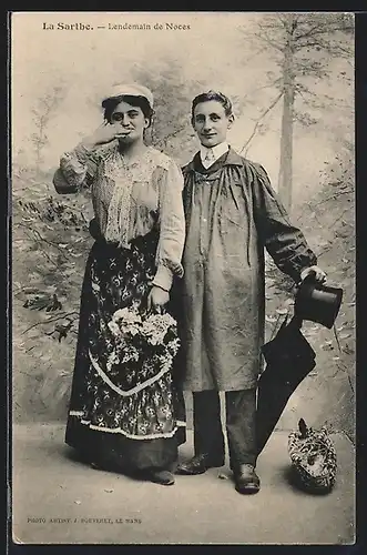 AK La Sarthe, Lendemain de Noces-Pays de la Loire