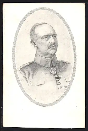 Künstler-AK Portrait von Erich Ludendorff