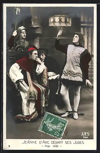 AK Jeanne d`Arc devant ses juges 1431