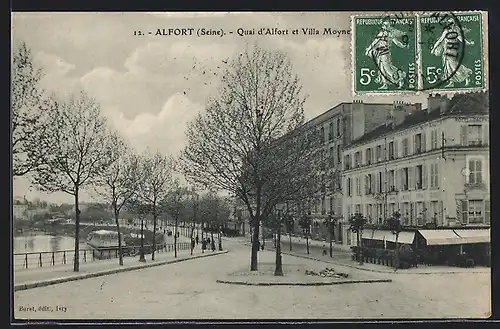 AK Alfort, Quai d`Alfort et Villa Moynet