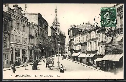 AK Angouleme, La Place Marengo, La Grande Maison