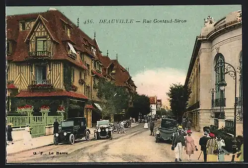 AK Deauville, Rue Gontaud-Biron