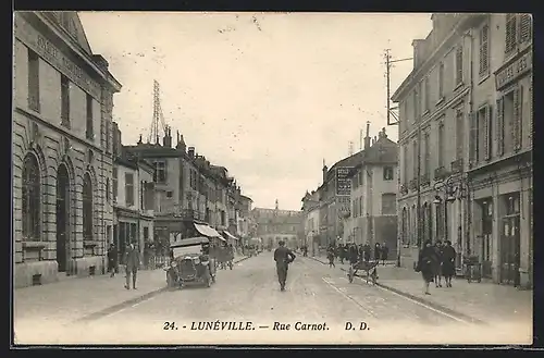 AK Lunèville, Rue Carnot