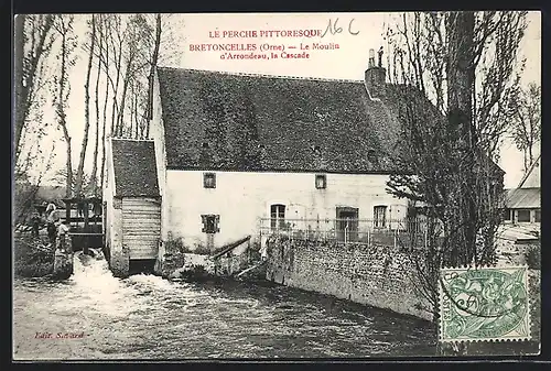 AK Bretoncelles, Le Moulin d`Arrondeau, la Cascade