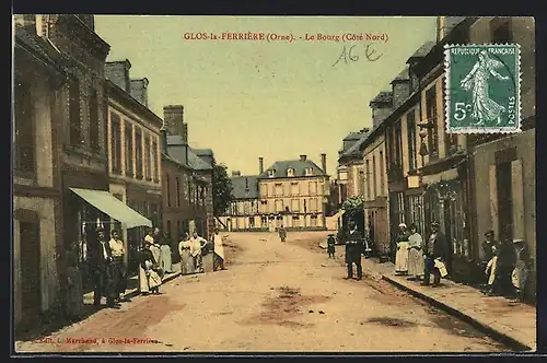 AK Glos-la-Ferrière, Le Bourg (coté Nord)
