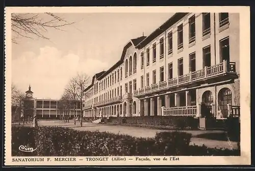 AK Tronget, Sanatorium F. Mercier, Facade, vue de l'Est