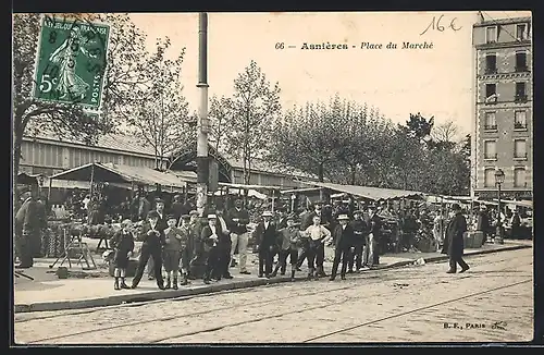 AK Asnières, Place du Marché