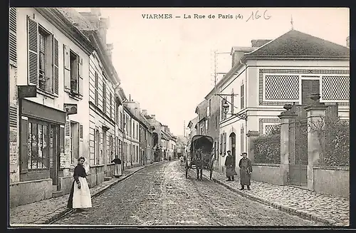 AK Viarmes, La Rue de Paris