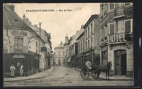 AK Beaumont-sur-Oise, Rue de Paris