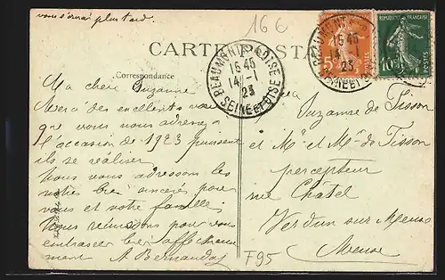 AK Beaumont-sur-Oise, Rue de Paris