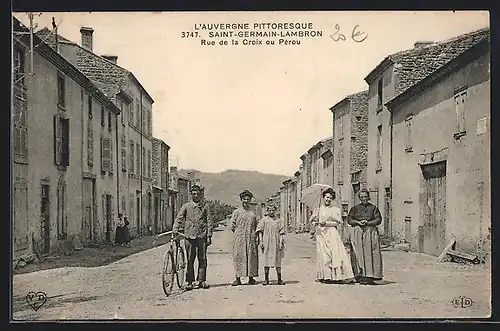 AK Saint-Germain-Lembron, Rue de la Croix au Pérou