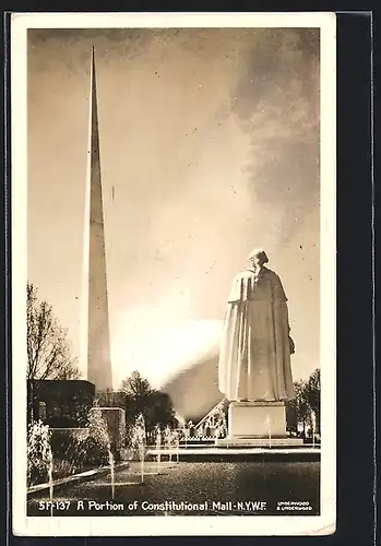 AK New York, World`s Fair 1939, A Portion of Constitutional Hall, Ausstellung