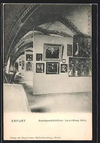 AK Erfurt, Kunstgeschichtliche Ausstellung 1903, Gemäldegalerie