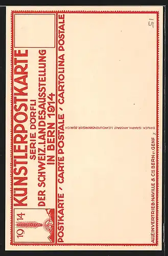 AK Bern, Schweiz. Landes-Ausstellung 1914, Gebäudeansicht
