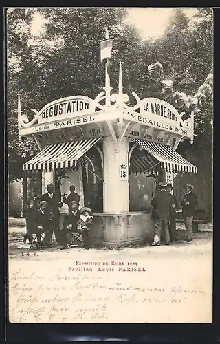 AK Reims, Exposition 1903, Pavillon Louis Parisel, Ausstellung
