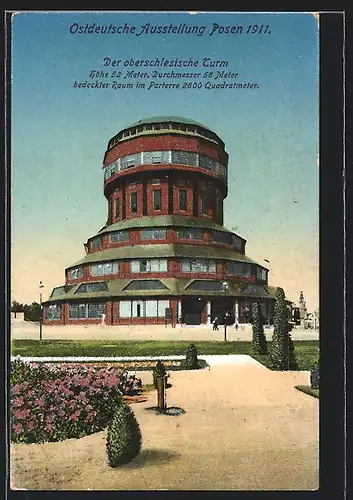 AK Posen, Ostdeutsche Ausstellung 1911, Oberschlesischer Turm