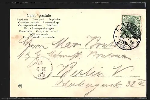 AK Düsseldorf, Ausstellung, Strasse in Kairo