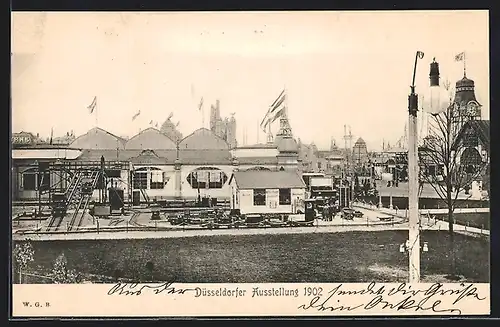AK Düsseldorf, Ausstellung 1902, Ausstellungsgelände