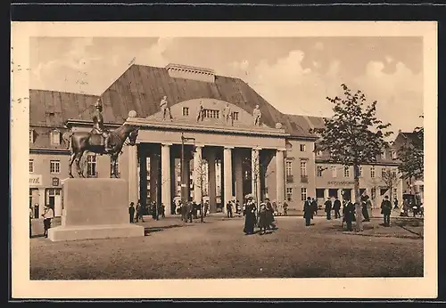 AK Leipzig, Intern. Baufach-Ausstellung 1913, Portal an der Reitzenhainer Strasse